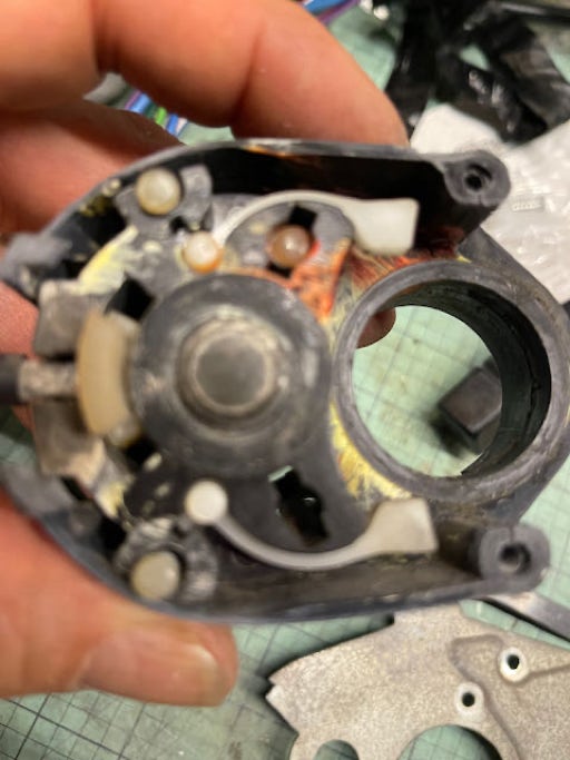 Top of switch View of internal Mechanism