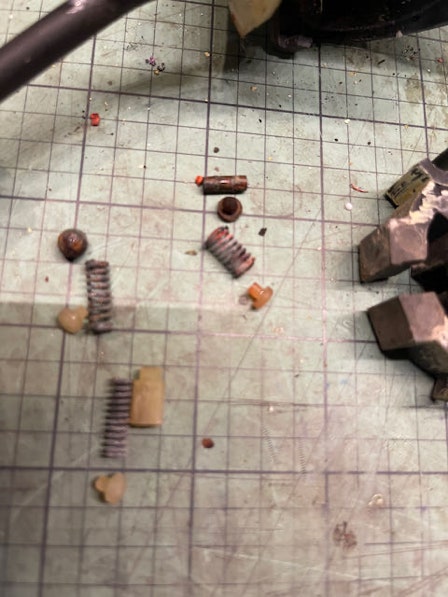 Turn signal Switch Springs, Plastic Caps, Copper Contact Rod