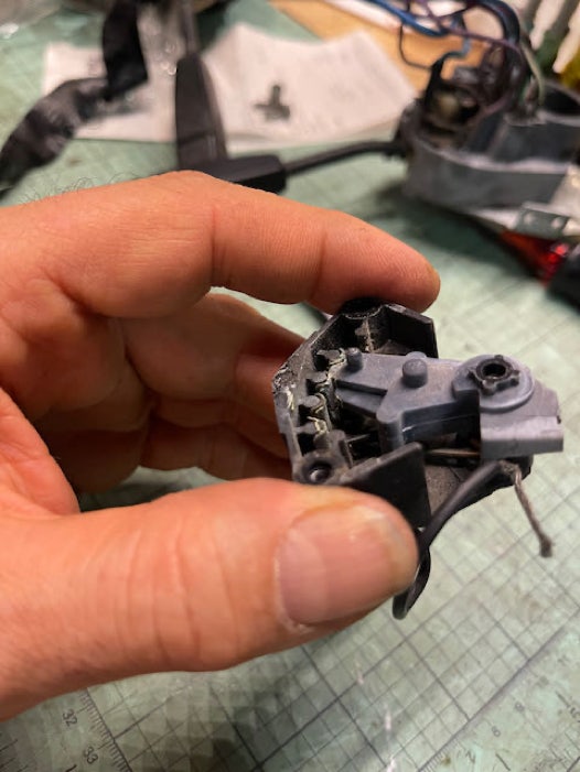 Wiper switch, top angle view